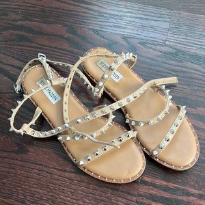 Strappy, studded sandals- Steve Madden